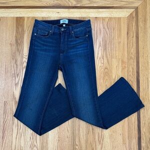 PAIGE Women's Dark Blue Flare Jeans